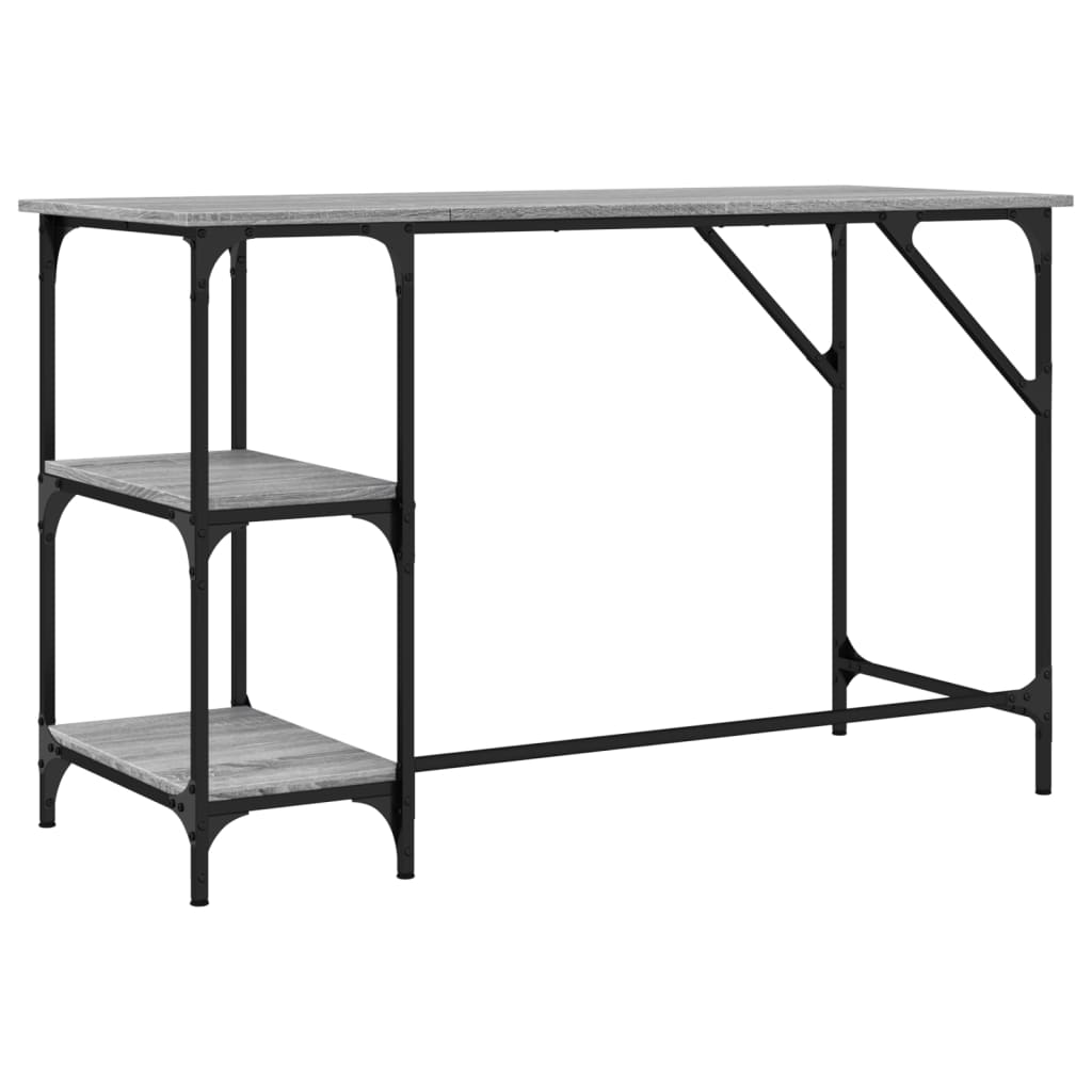 Skrivbord 120X50X75 Cm Metall Och Konstruerat Trä