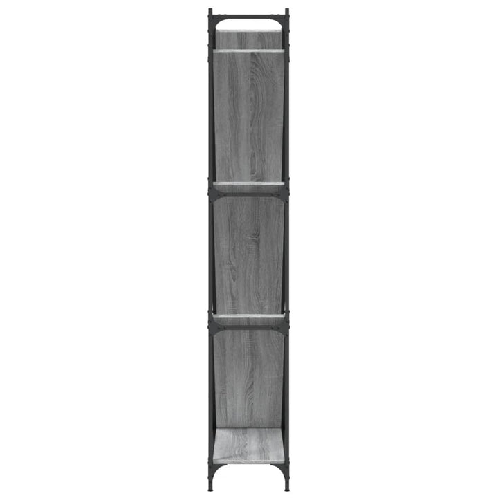Bokhylla 79X30X180 Cm Konstruerat Trä Och Metall