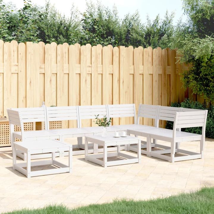 Loungegrupp Med Dynor 7 Delar Massiv Furu