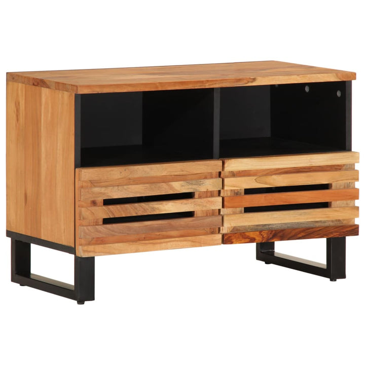 Tv-Bänk 70X34X46 Cm Massivt Akaciaträ