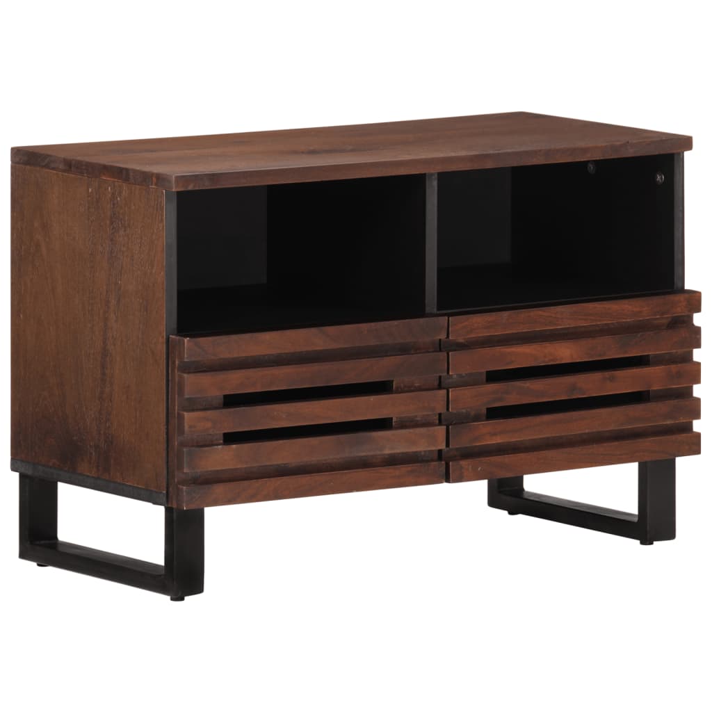 Tv-Bänk 70X34X46 Cm Massivt Akaciaträ
