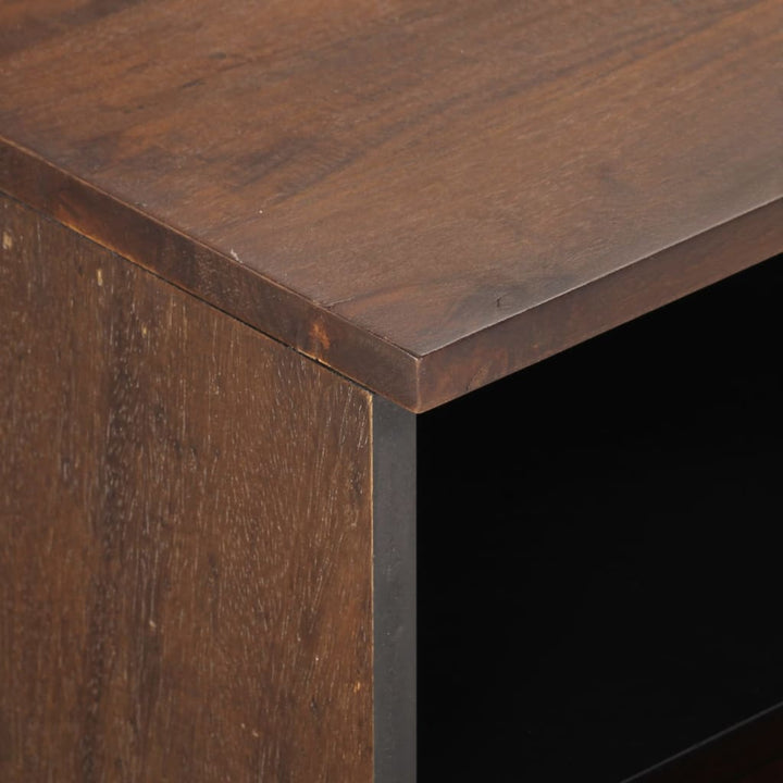 Tv-Bänk Brun 70X34X46 Cm Massivt Mangoträ