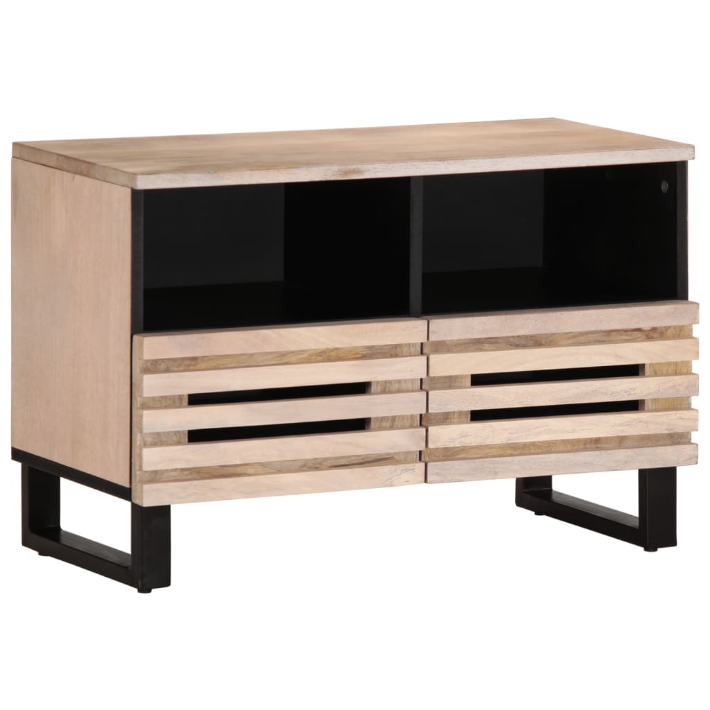 Tv-Bänk 70X34X46 Cm Massivt Akaciaträ