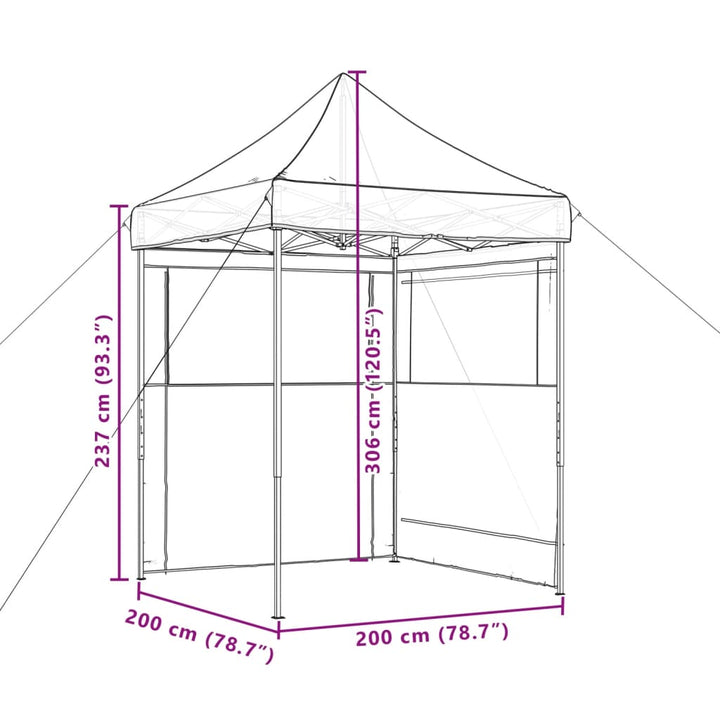 Pop-Up Hopfällbart Partytält