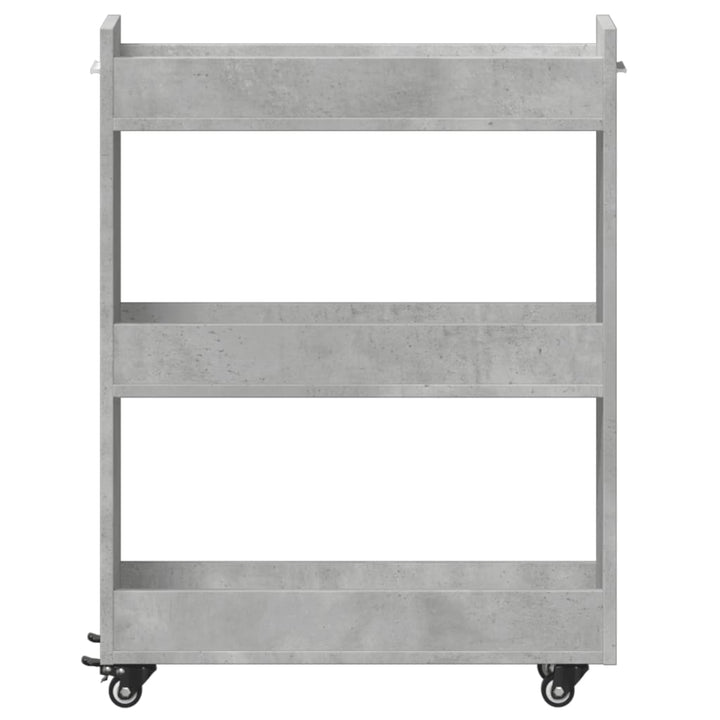 Skåp Med Hjul 60X22X79 Cm Konstruerat Trä
