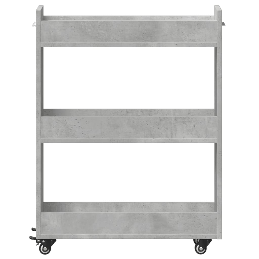 Skåp Med Hjul 60X22X79 Cm Konstruerat Trä