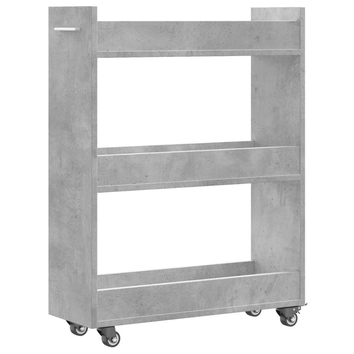Skåp Med Hjul 60X22X79 Cm Konstruerat Trä