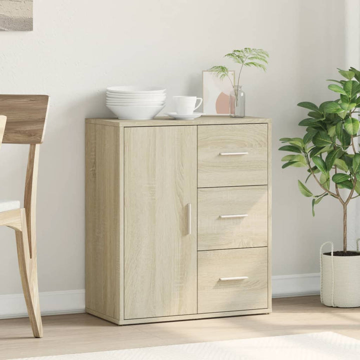 Skänk Sonoma-Ek 60X31X70 Cm Konstruerat Trä