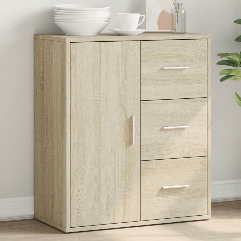 Skänk Sonoma-Ek 60X31X70 Cm Konstruerat Trä