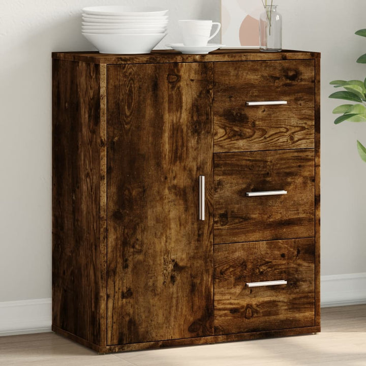 Skänk Sonoma-Ek 60X31X70 Cm Konstruerat Trä