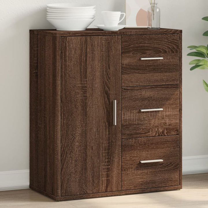 Skänk Sonoma-Ek 60X31X70 Cm Konstruerat Trä