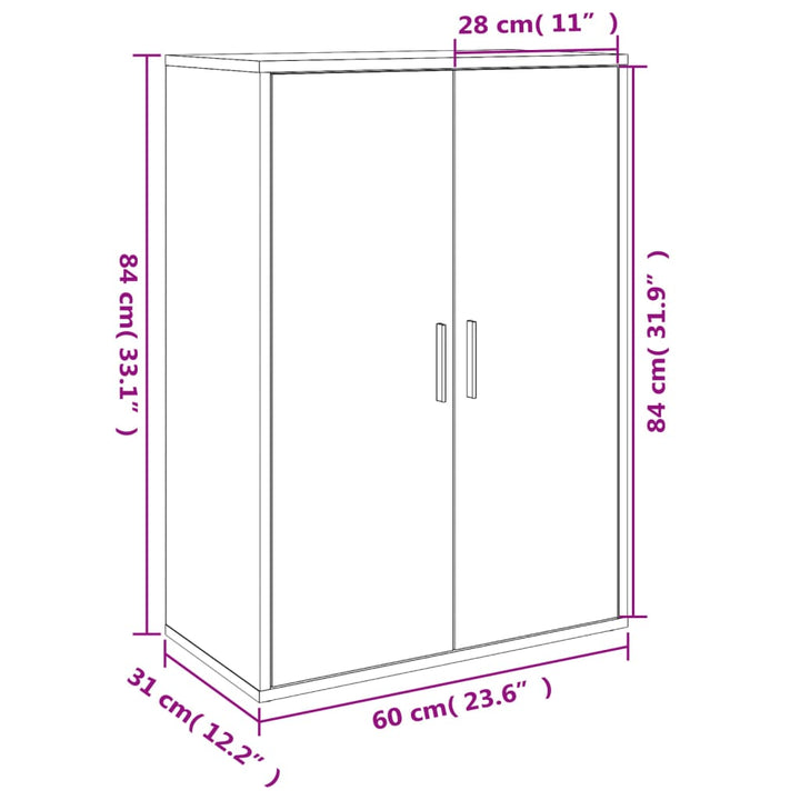 Skänk 60X31X84 Cm Konstruerat Trä