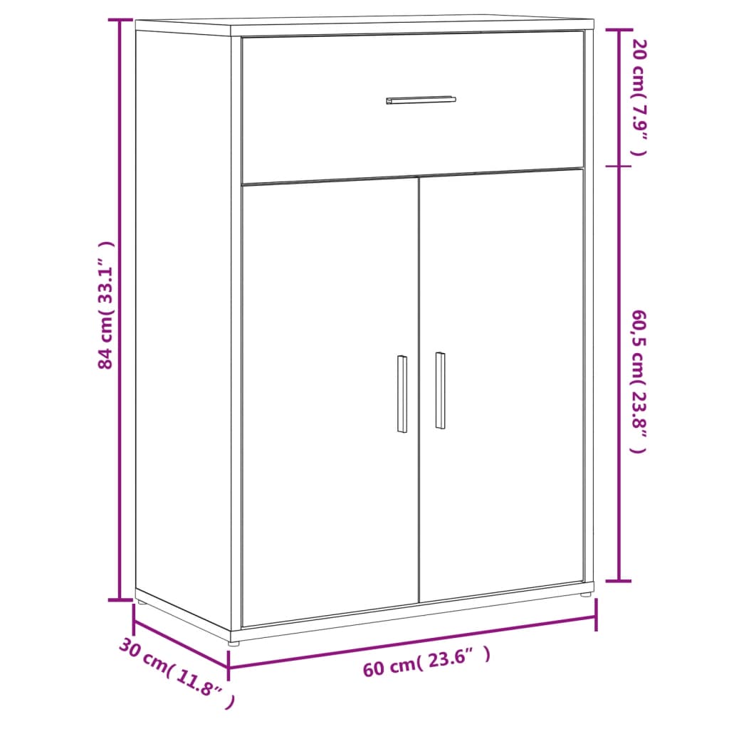 Skänk 60X30X84 Cm Konstruerat Trä