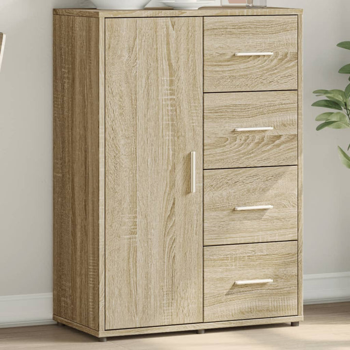 Skänk Sonoma-Ek 60X31X84 Cm Konstruerat Trä