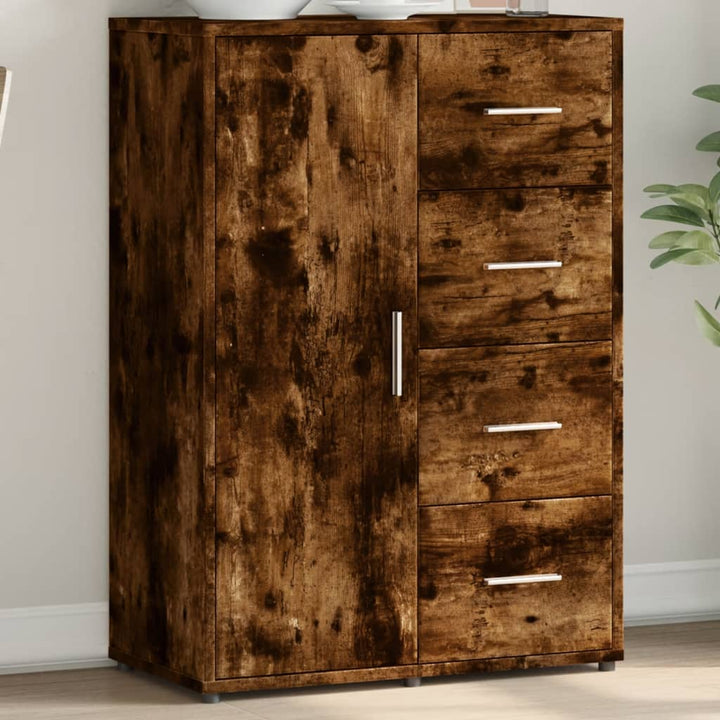 Skänk Sonoma-Ek 60X31X84 Cm Konstruerat Trä