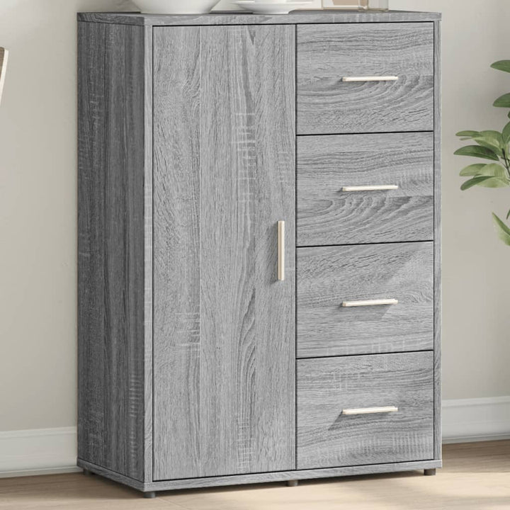 Skänk Sonoma-Ek 60X31X84 Cm Konstruerat Trä