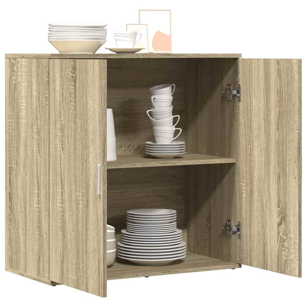 Skänk Sonoma-Ek 79X38X80 Cm Konstruerat Trä