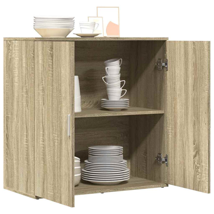 Skänk Sonoma-Ek 79X38X80 Cm Konstruerat Trä