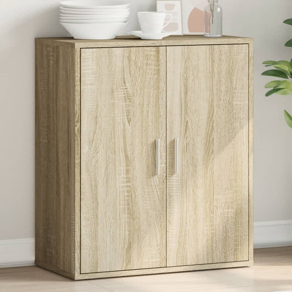 Skänk Sonoma-Ek 79X38X80 Cm Konstruerat Trä