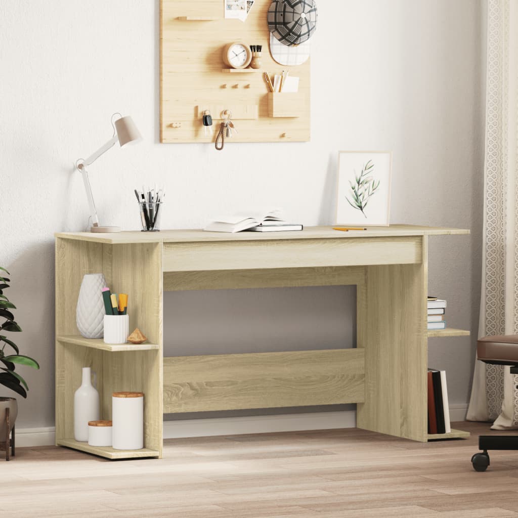 Skrivbord Sonoma-Ek 140X50X75 Cm Konstruerat Trä