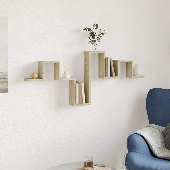 Vägghylla Sonoma-Ek 104,5X10X43 Cm Konstruerat Trä