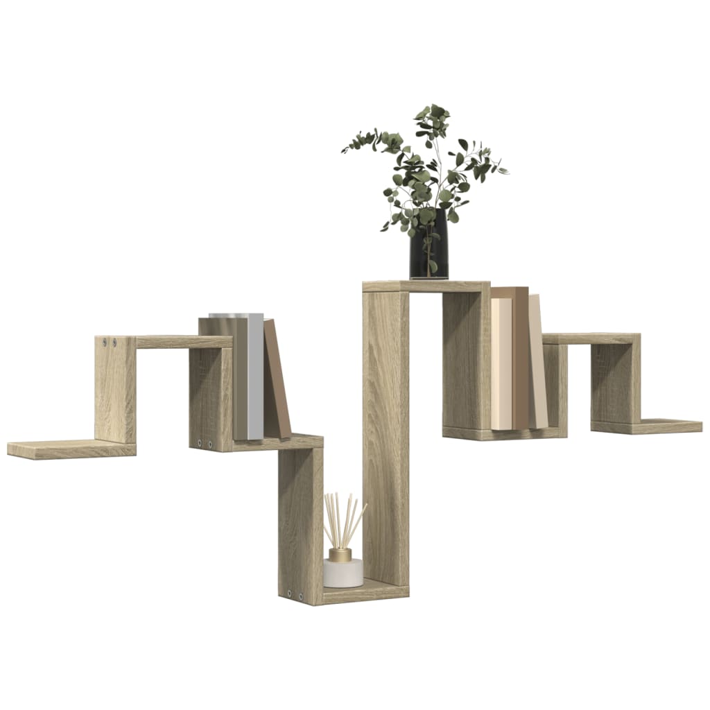 Vägghylla Sonoma-Ek 104,5X10X43 Cm Konstruerat Trä