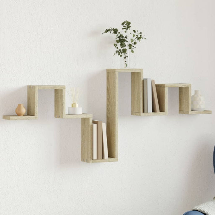 Vägghylla Sonoma-Ek 104,5X10X43 Cm Konstruerat Trä