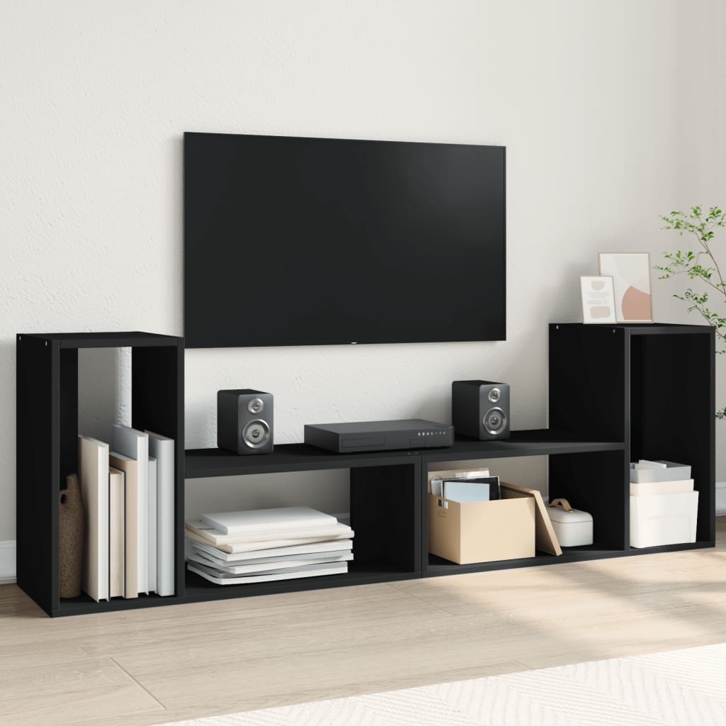 Tv-Skåp 2 St 75X30X50 Cm Konstruerat Trä