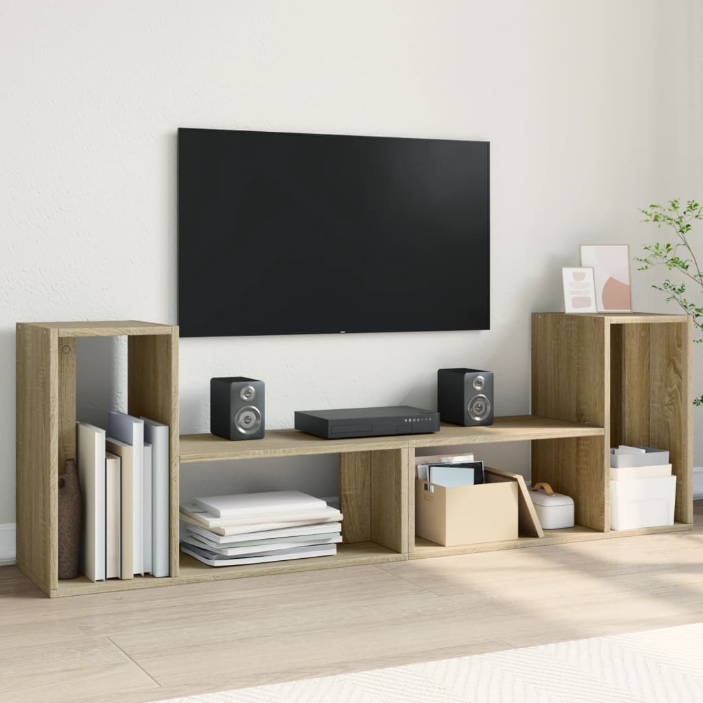 Tv-Skåp 2 St 75X30X50 Cm Konstruerat Trä