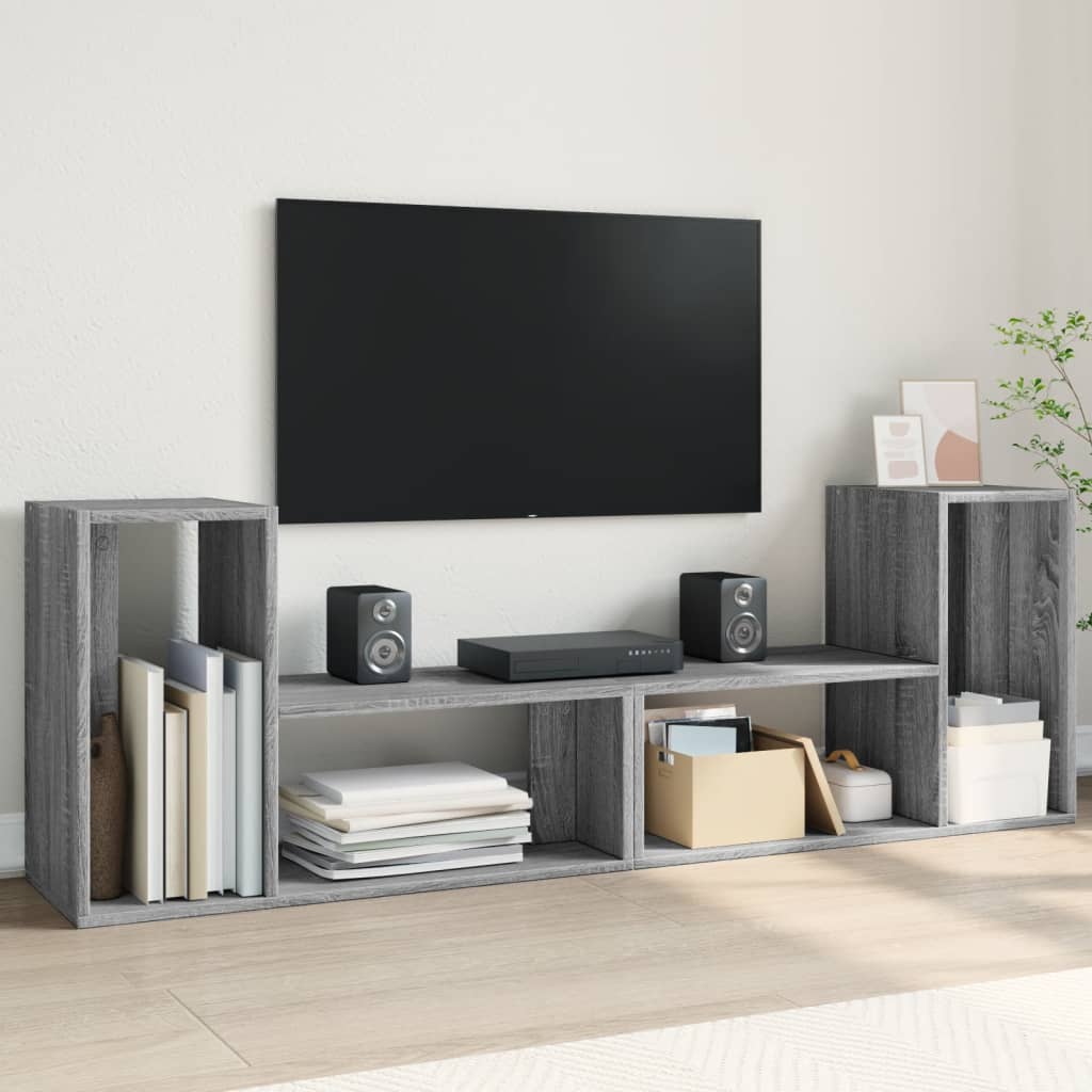 Tv-Skåp 2 St 75X30X50 Cm Konstruerat Trä
