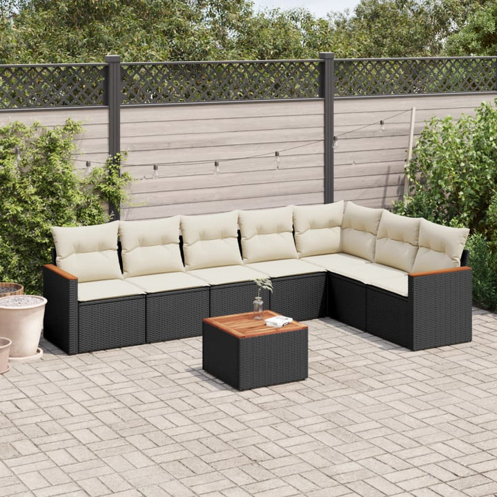 Soffgrupp För Trädgården Med Dynor 7 Delar Konstrotting