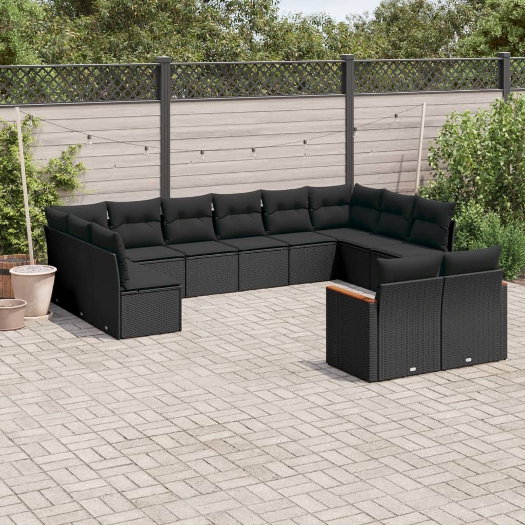 Loungegrupp Med Dynor 12 Delar Konstrotting