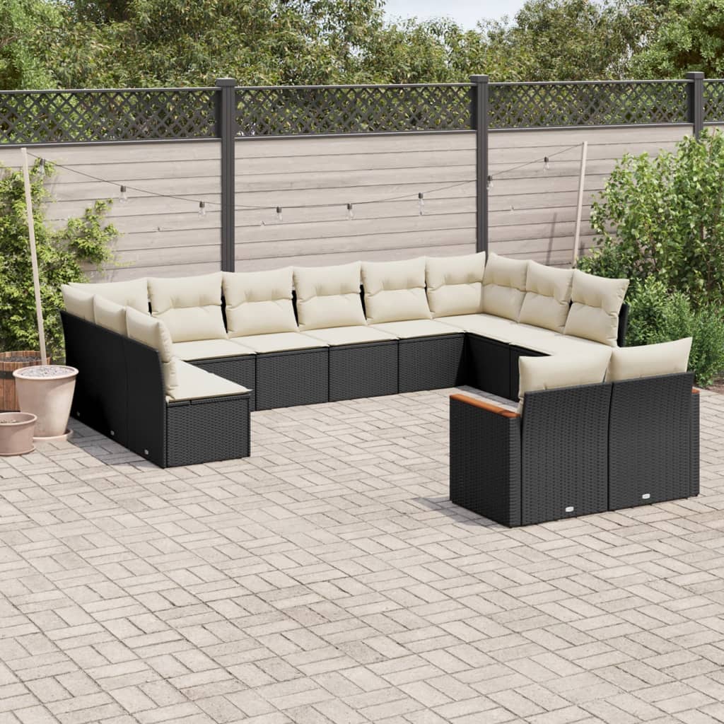 Loungegrupp Med Dynor 12 Delar Konstrotting