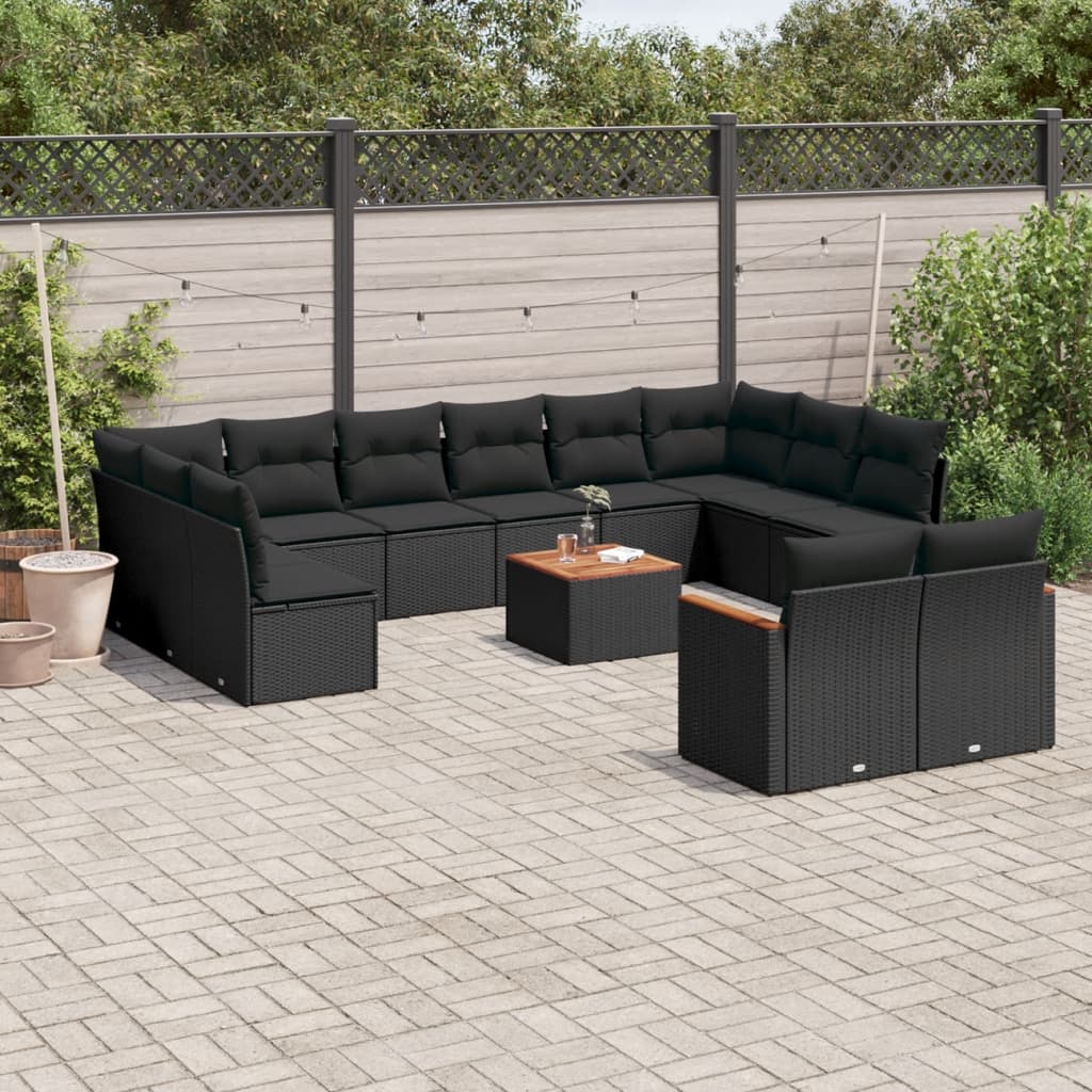 Loungegrupp Med Dynor 12 Delar Konstrotting