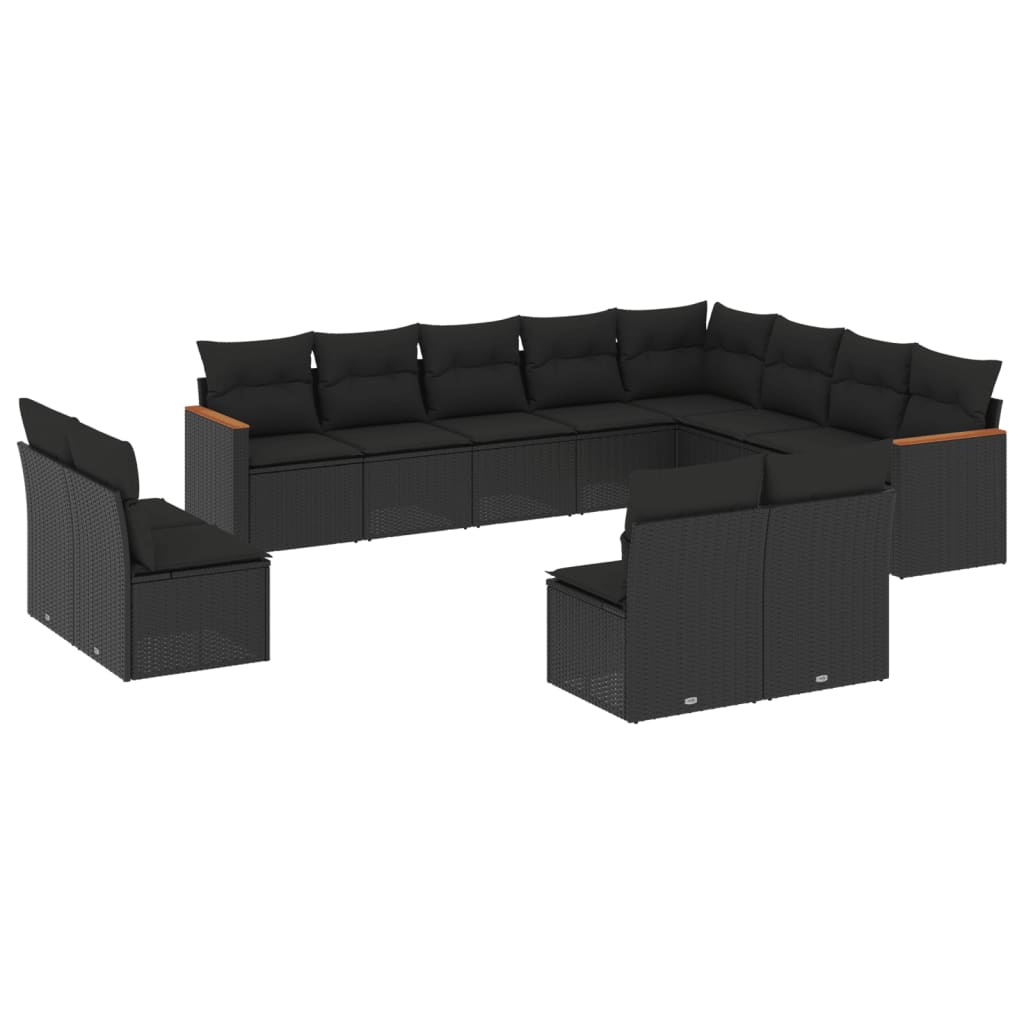 Loungegrupp Med Dynor 12 Delar Konstrotting