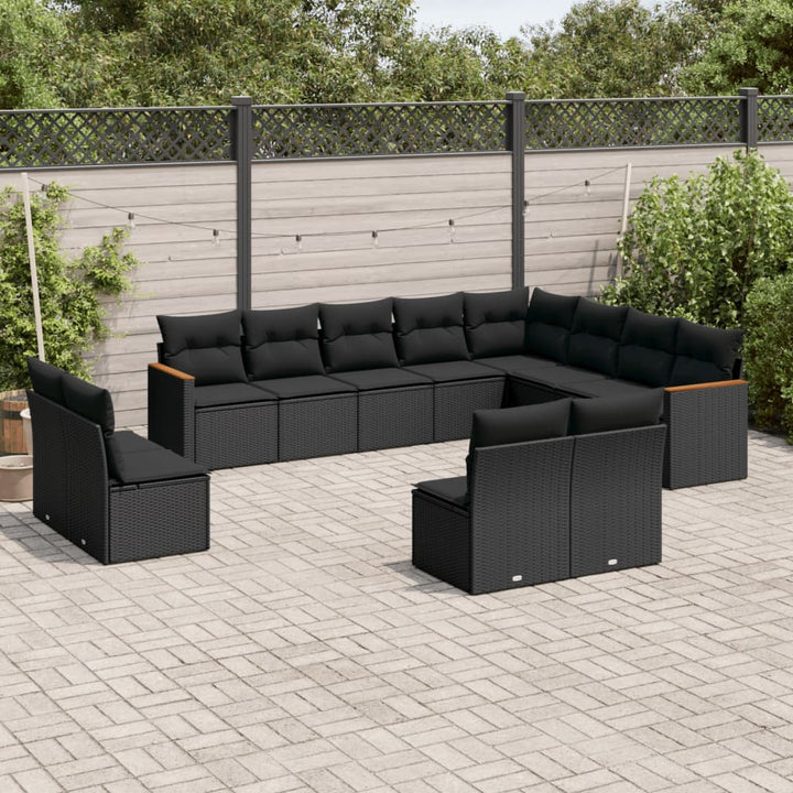 Loungegrupp Med Dynor 12 Delar Konstrotting