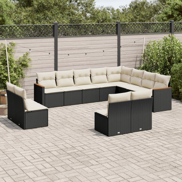 Loungegrupp Med Dynor 12 Delar Konstrotting