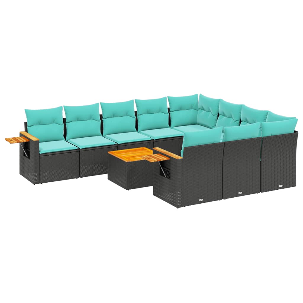 Loungegrupp För Trädgården M. Dynor 11 Delar Konstrotting