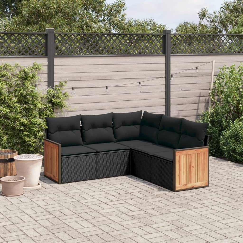 Loungegrupp Med Dynor 6 Delar Konstrotting