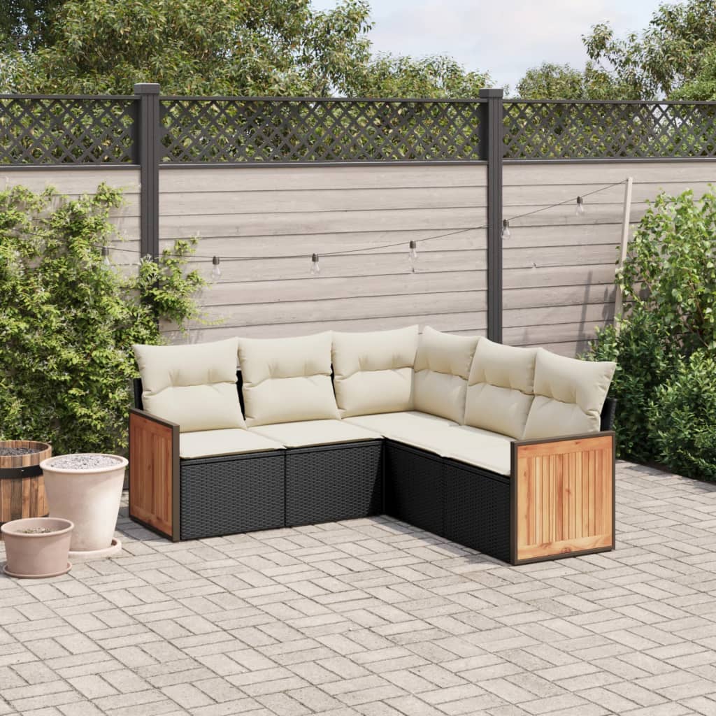 Loungegrupp Med Dynor 6 Delar Konstrotting