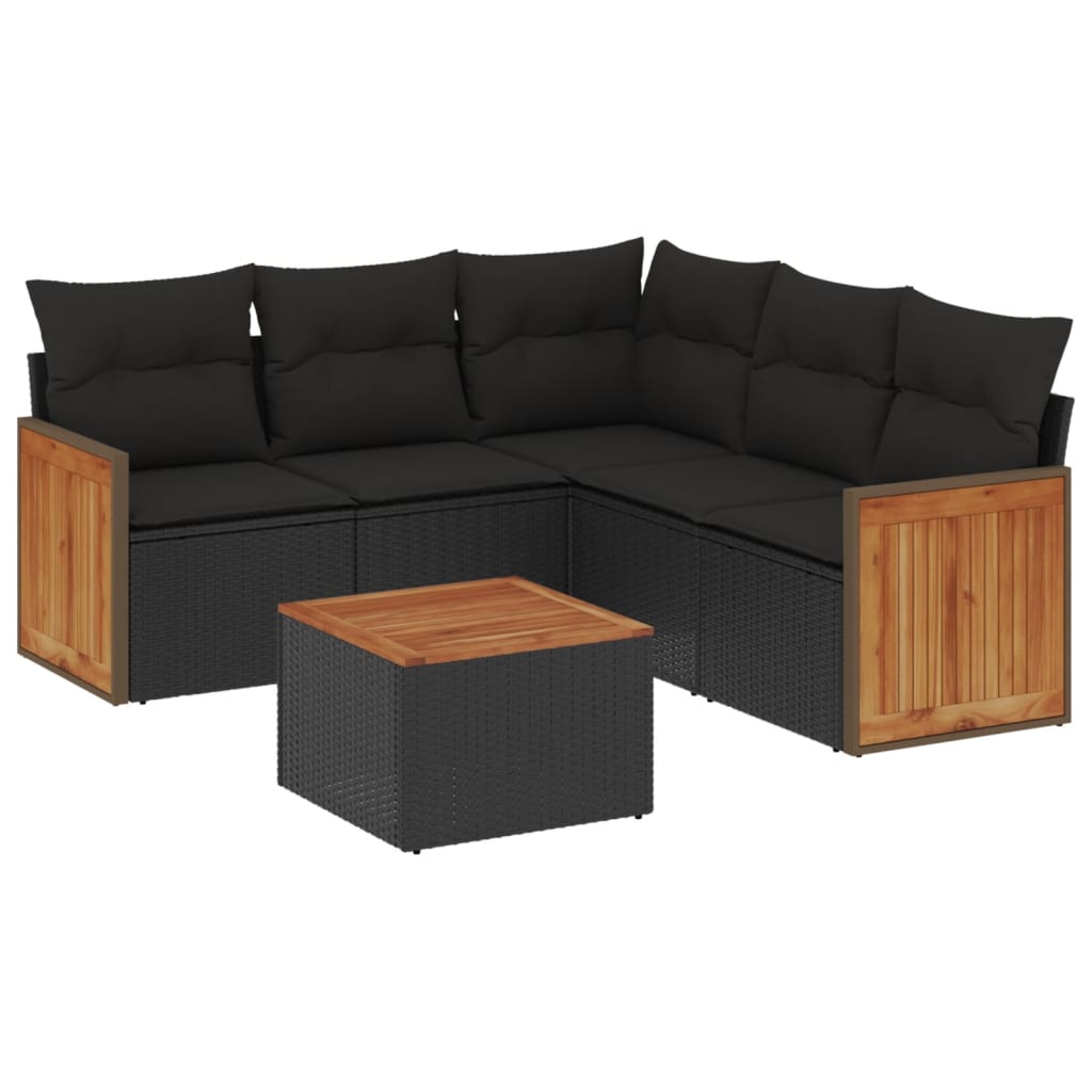 Loungegrupp Med Dynor 6 Delar Konstrotting