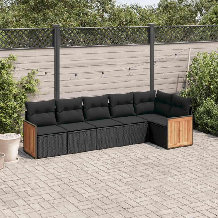 Loungegrupp Med Dynor 6 Delar Konstrotting
