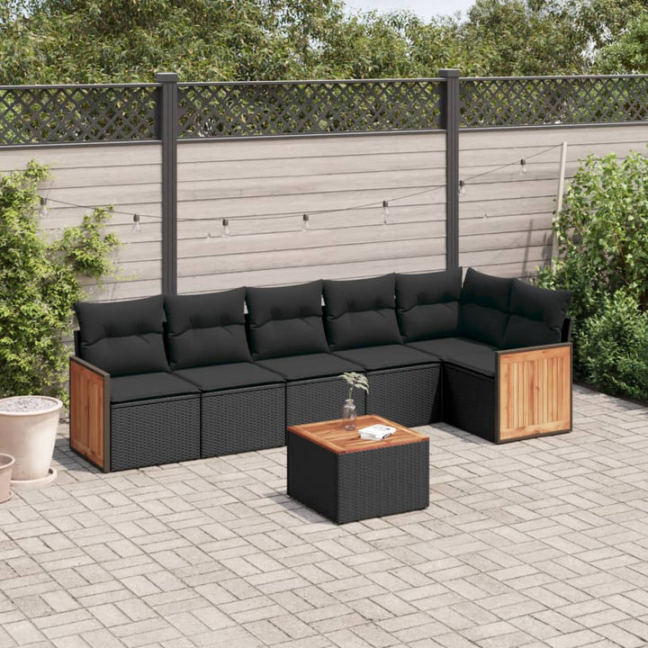 Loungegrupp Med Dynor 6 Delar Konstrotting