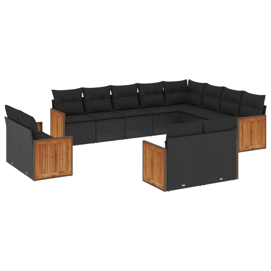 Loungegrupp Med Dynor 12 Delar Konstrotting