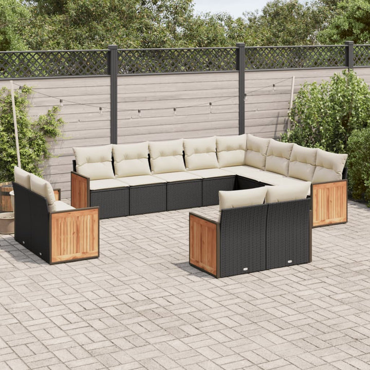 Loungegrupp Med Dynor 12 Delar Konstrotting