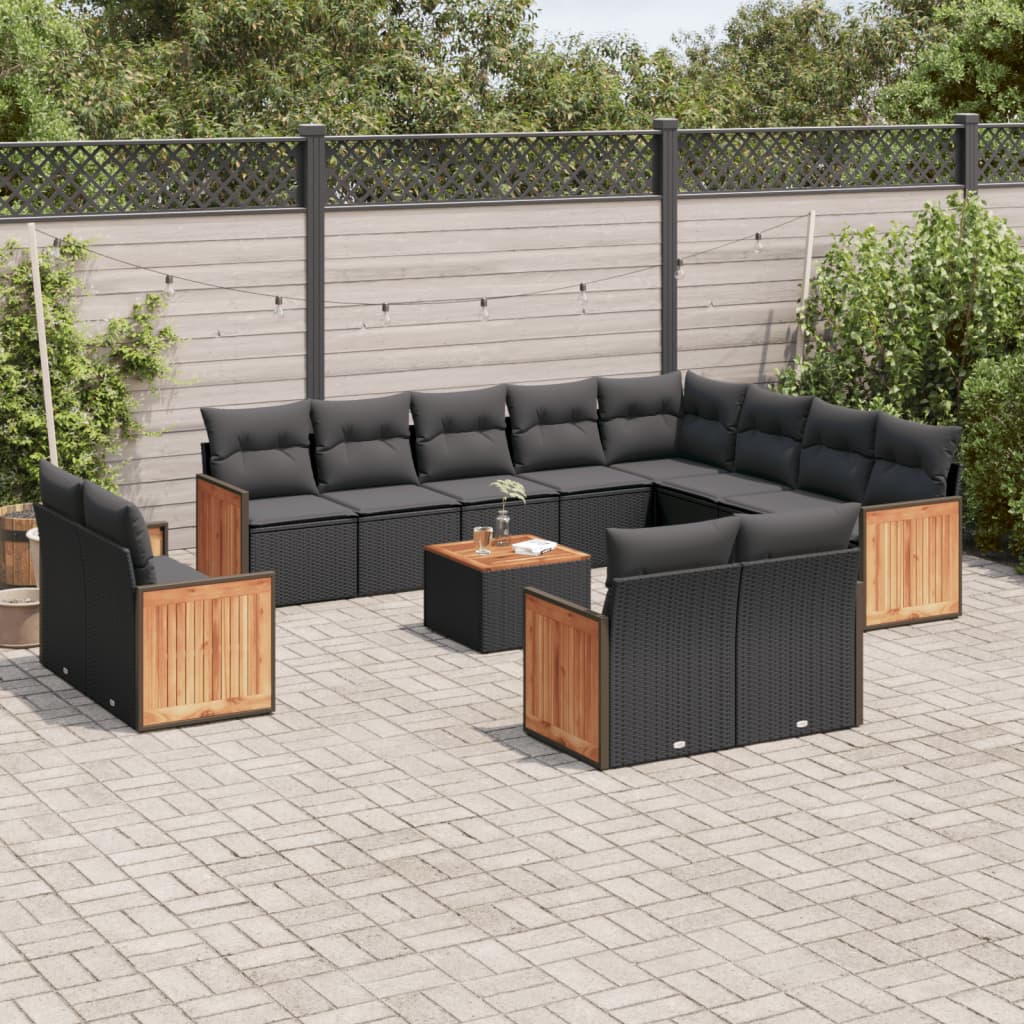 Loungegrupp Med Dynor 12 Delar Konstrotting