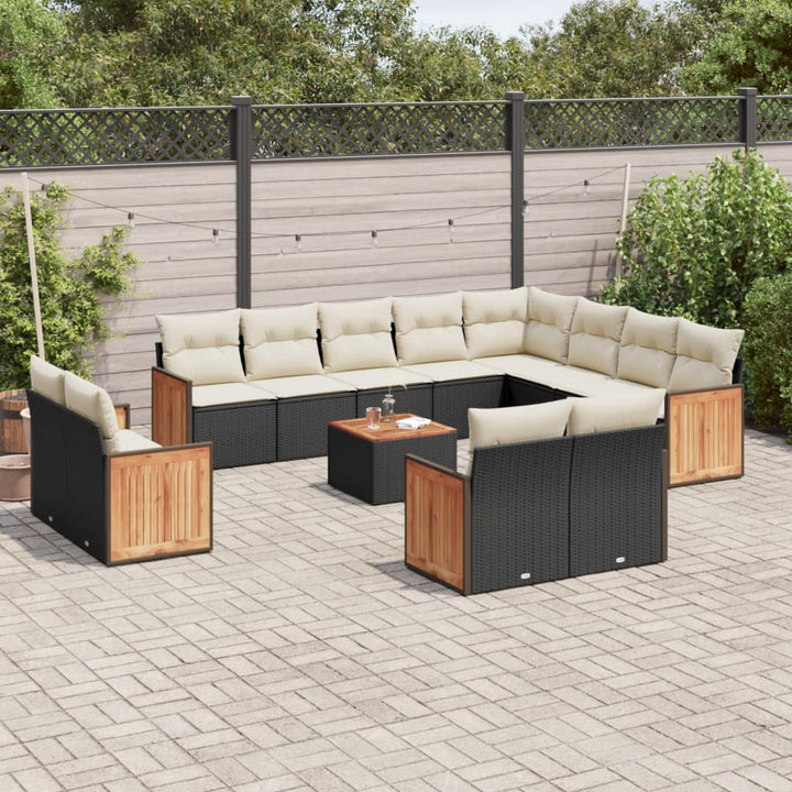 Loungegrupp Med Dynor 12 Delar Konstrotting