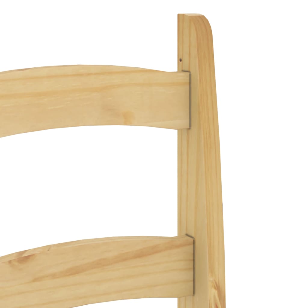 Matstolar 2 St 40X46X99 Cm Massiv Furu