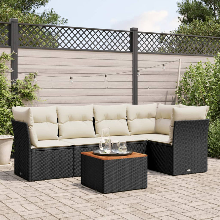 Loungegrupp Med Dynor 6 Delar Konstrotting