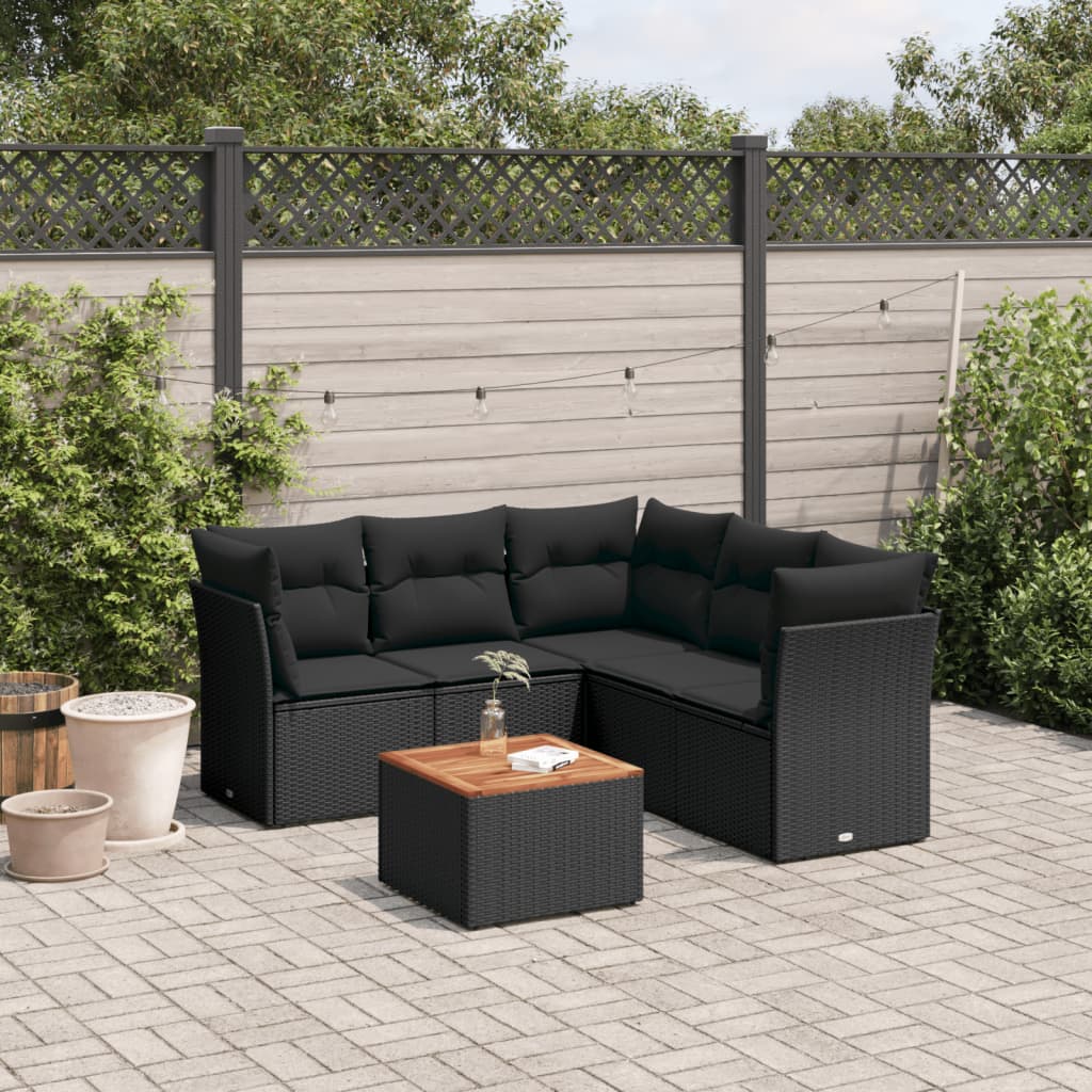 Loungegrupp Med Dynor 6 Delar Konstrotting